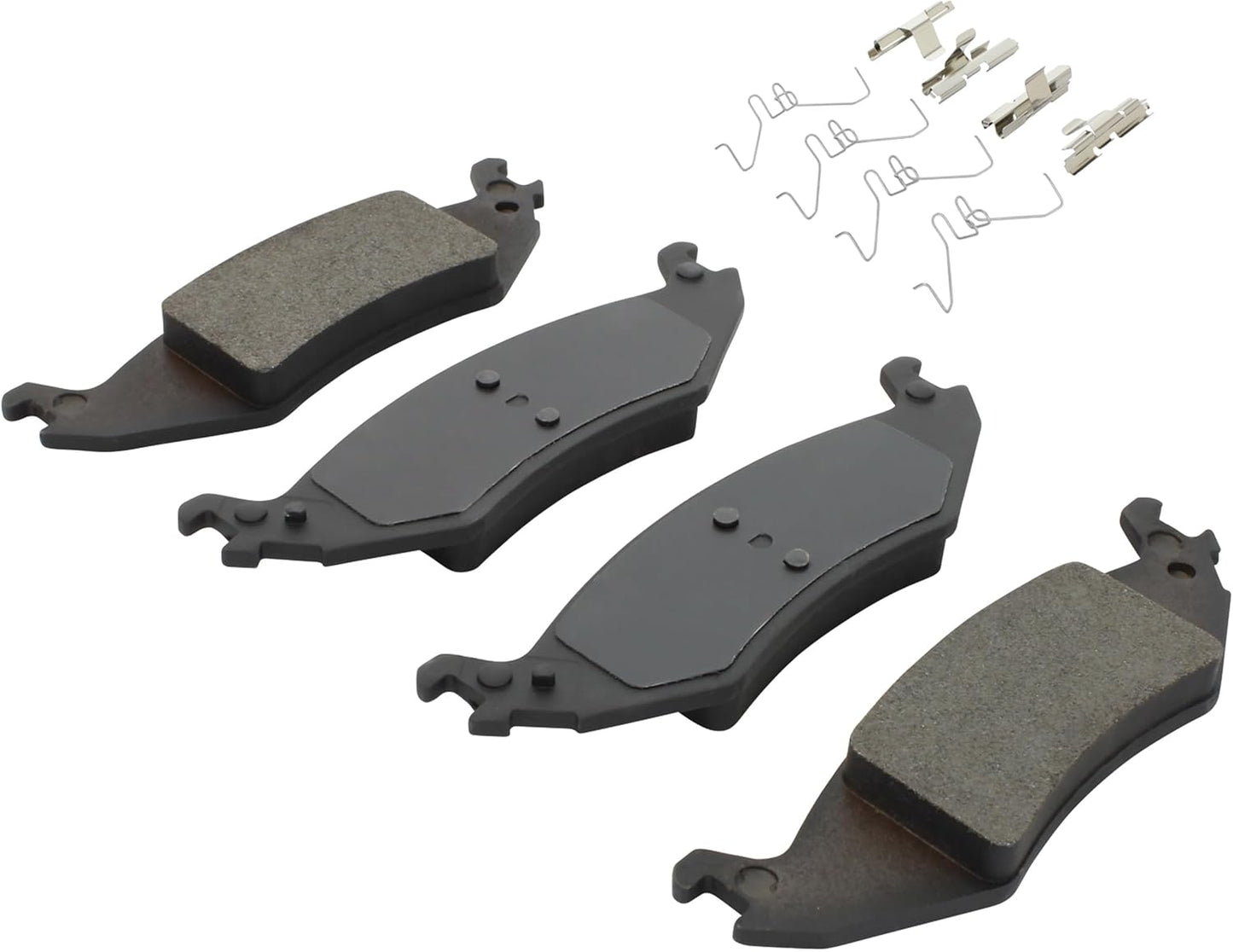 Premium Semi-Metallic Rear Brake Pads (1001-1046M) Compatible with Ford E-150 2004-2006, Ford E-150 Club Wagon 2004-2005