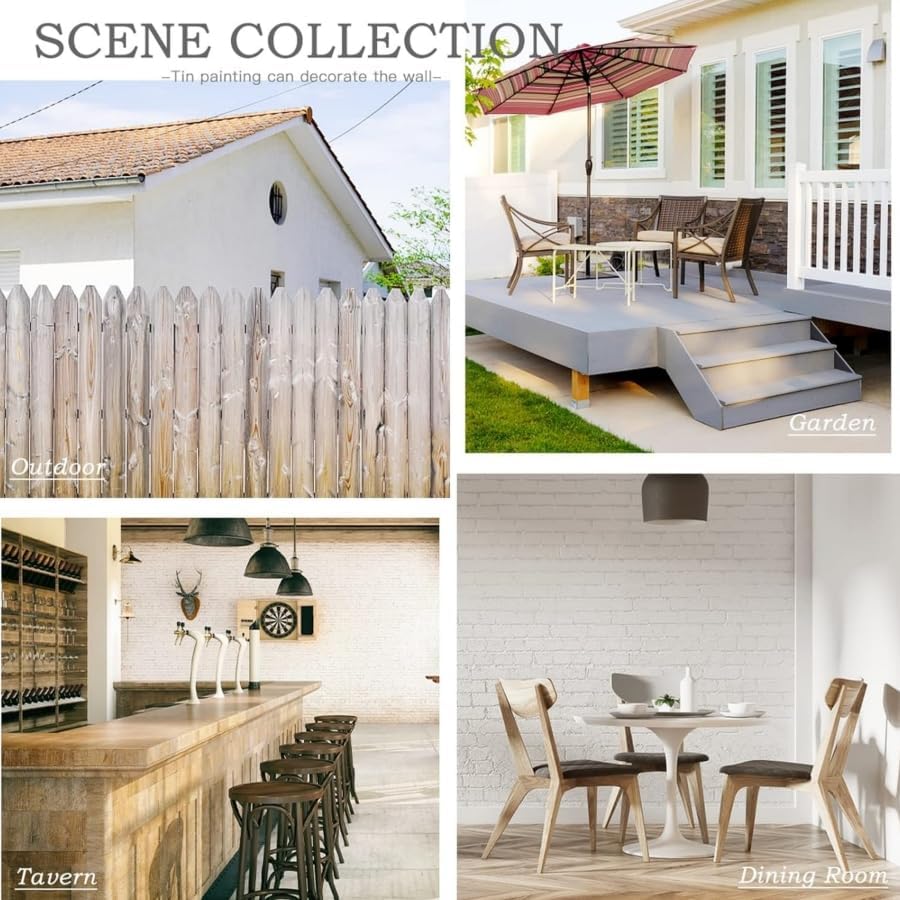 FIX-IT SHOP Vintage Metal Tin Sign, Street Sign, Home Decor, Room Decor, Wall Decor, Bathroom Decor, Bar Decor, Cafe Decor, Garage Decor, 16 x 4 Inch