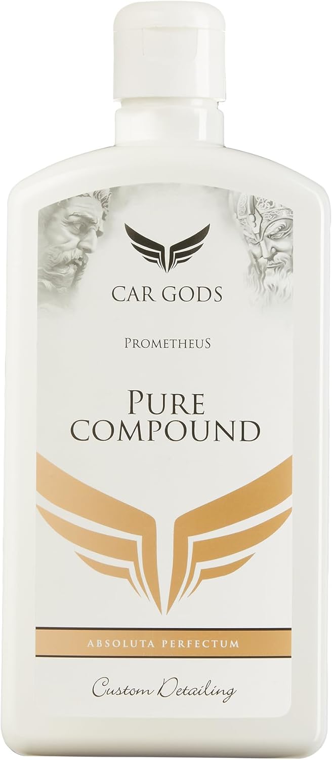 Car Gods Pure Compound Colour and Clarity Restorer, 17fl Oz, Hand or Machine Use for Paintwork - Metamorphic Formulation Smooth Uneven Scratched Areas Restore Paint Finish