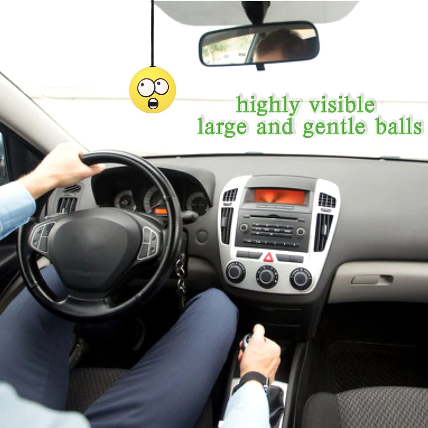Double Garage Parking Aid-Parking Ball Guide System, Parking Assistant kit Includes a retracting Ball Sensor Assist Solution.A Perfect Garage Parking Indicator (Funny Twin Expression)
