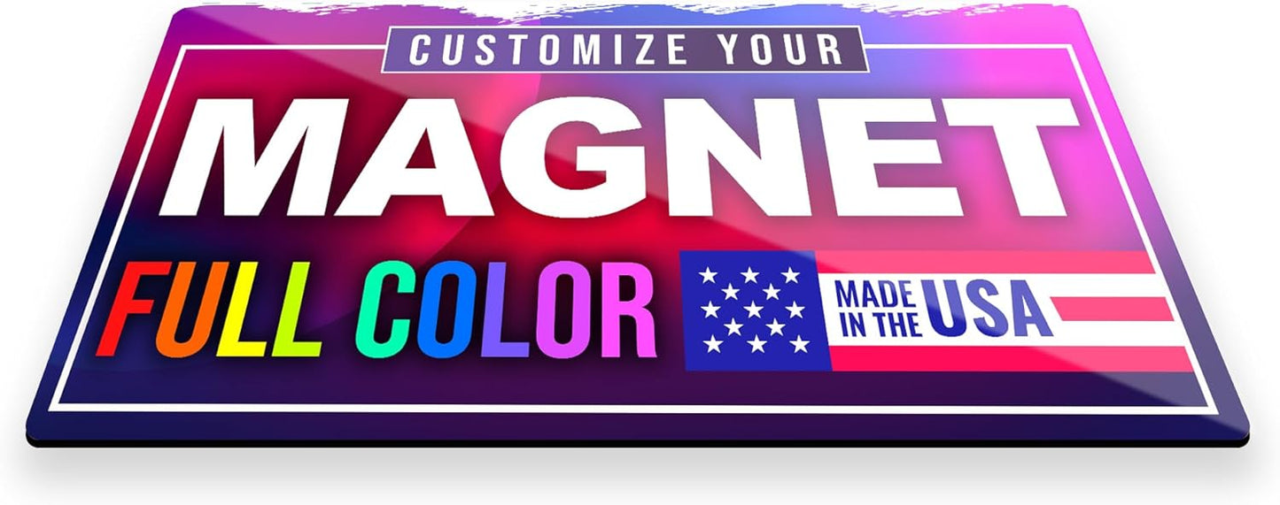 12"x24" Custom Magnet Signs in Full Color for Business and Advertising, 30 mil Customized Vinyl Car Magnets, Personalized Magnetic Sheets for Company Storefront & Vehicles, 1-Pack (Rounded Corners)