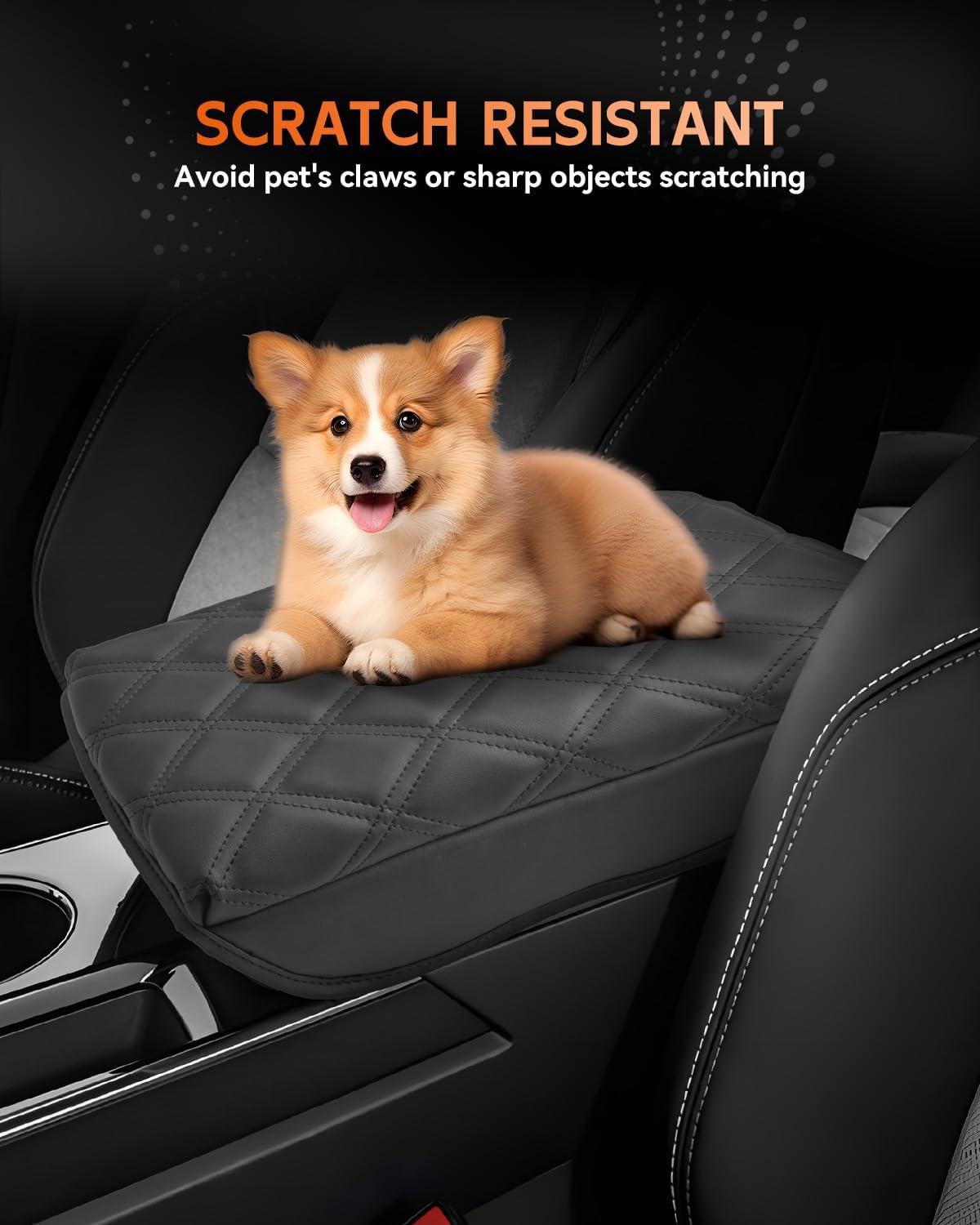 CDEFG for Chevrolet Equinox 2025 2026 Center Console Cover Armrest Box Cover for Chevy Equinox (LT, RS, Activ) Accessories Arm Rest Protector NOT for Equinox EV