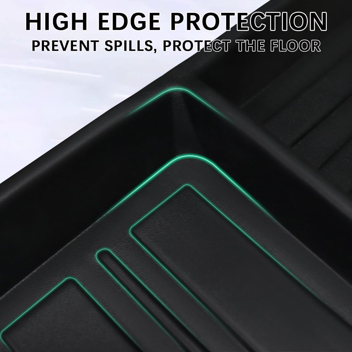 Fit 2022-2024 Kia EV6 Cargo Liners - Trunk Mat with Backrest Mats, All-Weather Guard Rubber Accessories