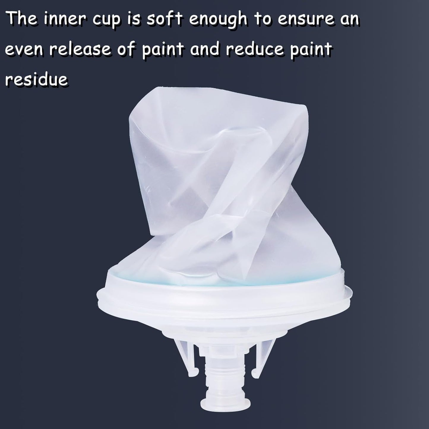 Disposable Paint Cups for Automotive Paint Gun, HVLP Paint Spray Gun 27 Ounce (800ml) Kit with 50 Cups and Lids Systerm, 1 Hard Cup with Retainer Ring and 10 Plugs