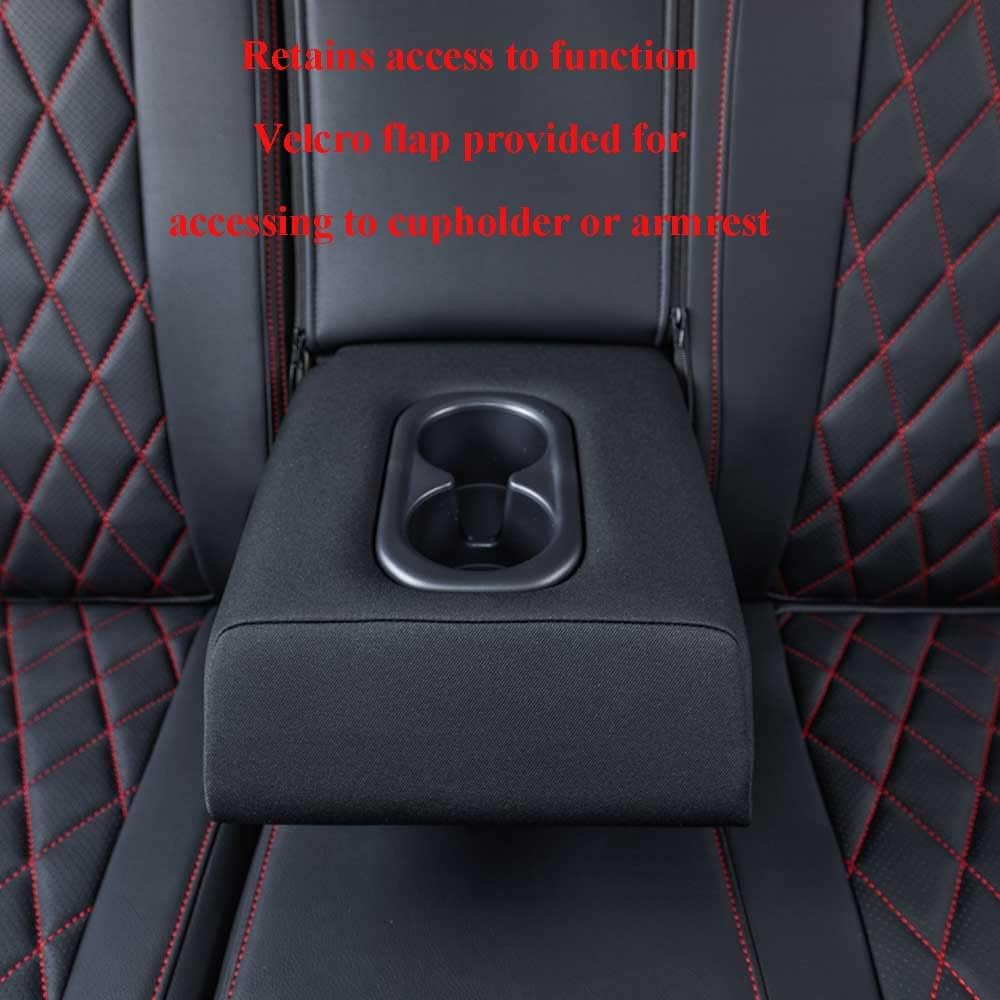 EKR Sportage Seat Covers Custom Fit for KIA Sportage EX,X-Line,SX,SX Prestige,X-pro,X-pro Prestige 2023 2024 2025 2026 Leather Car Seat Cover Full Set - Faux Leather (Black with Red Piping)