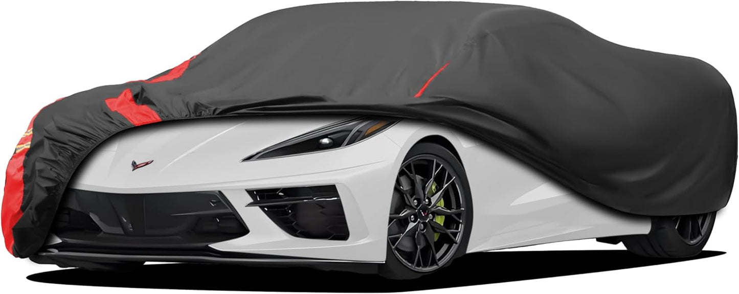Car Cover Custom Fit for Chevy Camaro 2010-2025,for Ford Mustang 1994-2025, Car Cover Waterproof All Weather for Automobiles, Outdoor Full Exterior Covers Fit Sedan.