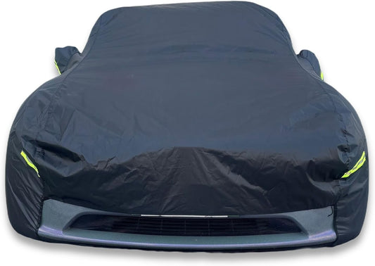Car Cover Custom Fit for Tesla Model Y, Waterproof All Weather Full Exterior Cover Rain Snow UV Protection with Door Zipper Charging Port
