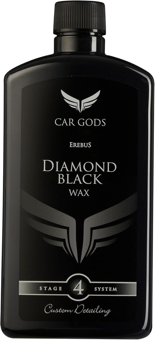 Car Gods Black Carnauba Wax Polish, Pigmented Formula 3 in 1 Removes Surface Oxidation, Blemishes and Minor Scratches, 17 Fl Oz