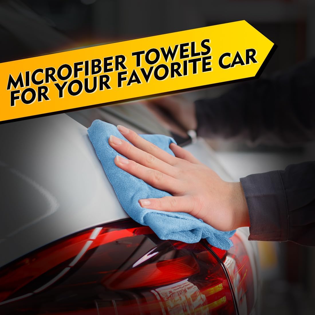 HOMEXCEL Blue Microfiber Cleaning Cloth 50 Pack, 12.5 x 12.5 inch Microfiber Towels for Cars, Ultra Absorbent Car Washing Cloth, Lint Free Streak Free Cleaning Rags for Car, Kitchen, and Window