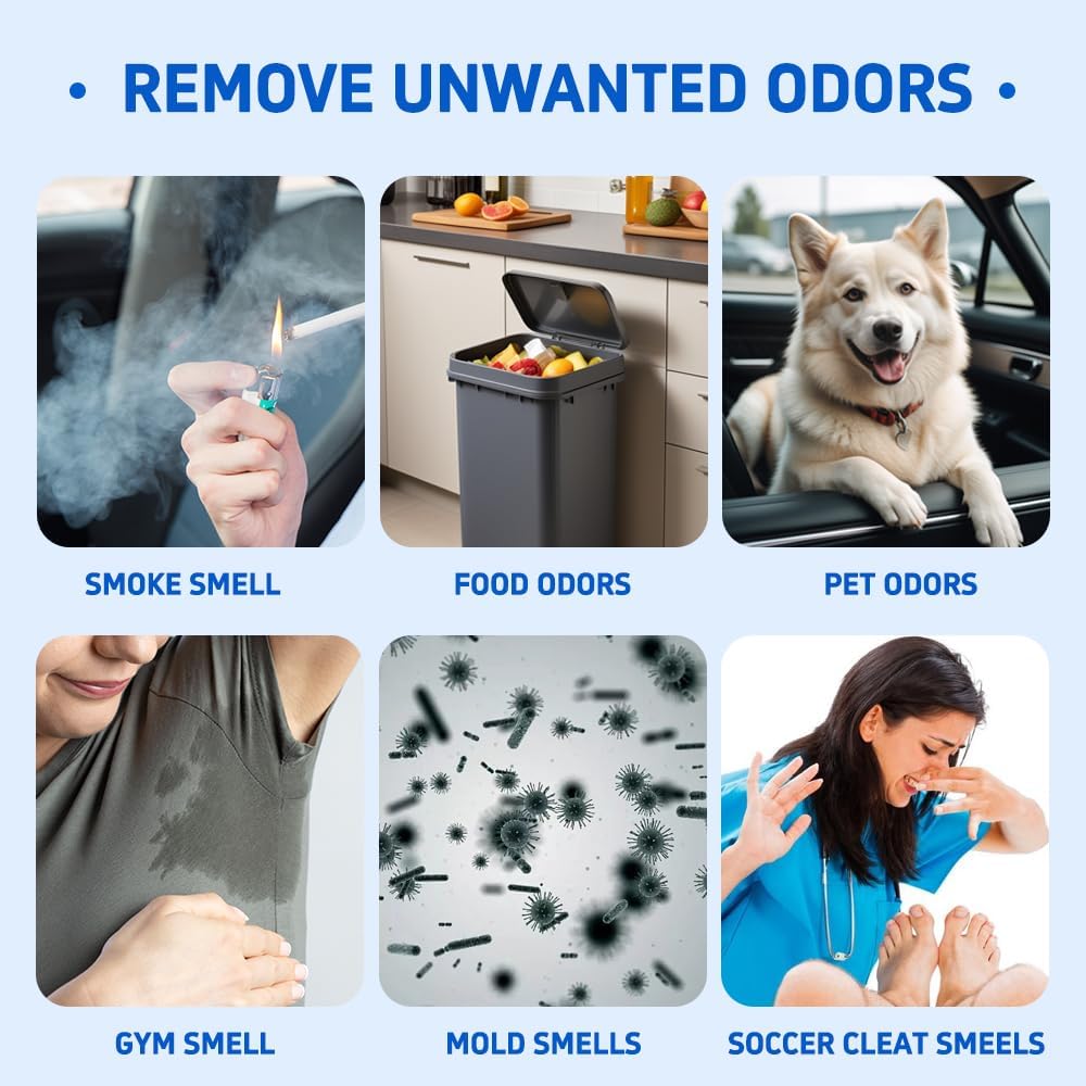 Glodway Whole Car Air Refresher Spray,Odor Eliminator Eliminates Strong Vehicle Odors,Magnolia Scent-6 Ounce Spray Bottle (Plack of 2)