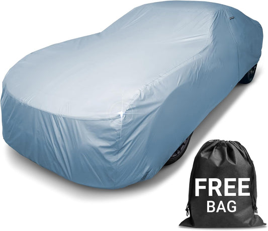 iCarCover Premium Car Cover for 1975-1989 Porsche 930 with Whale Tail Heavy Duty Waterproof All Weather Automobiles Custom Fit Indoor Outdoor UV Snow Protection Covers with Straps and Bag