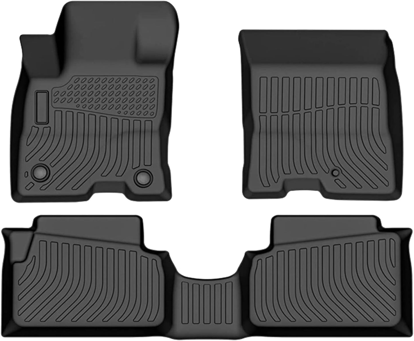 Cartist Floor Mats Custom Fit for 2022 2023 2024 2025 Ford Maverick (Only for Hybrid) All Weather Floor Liners Front & 2nd Row TPE Black