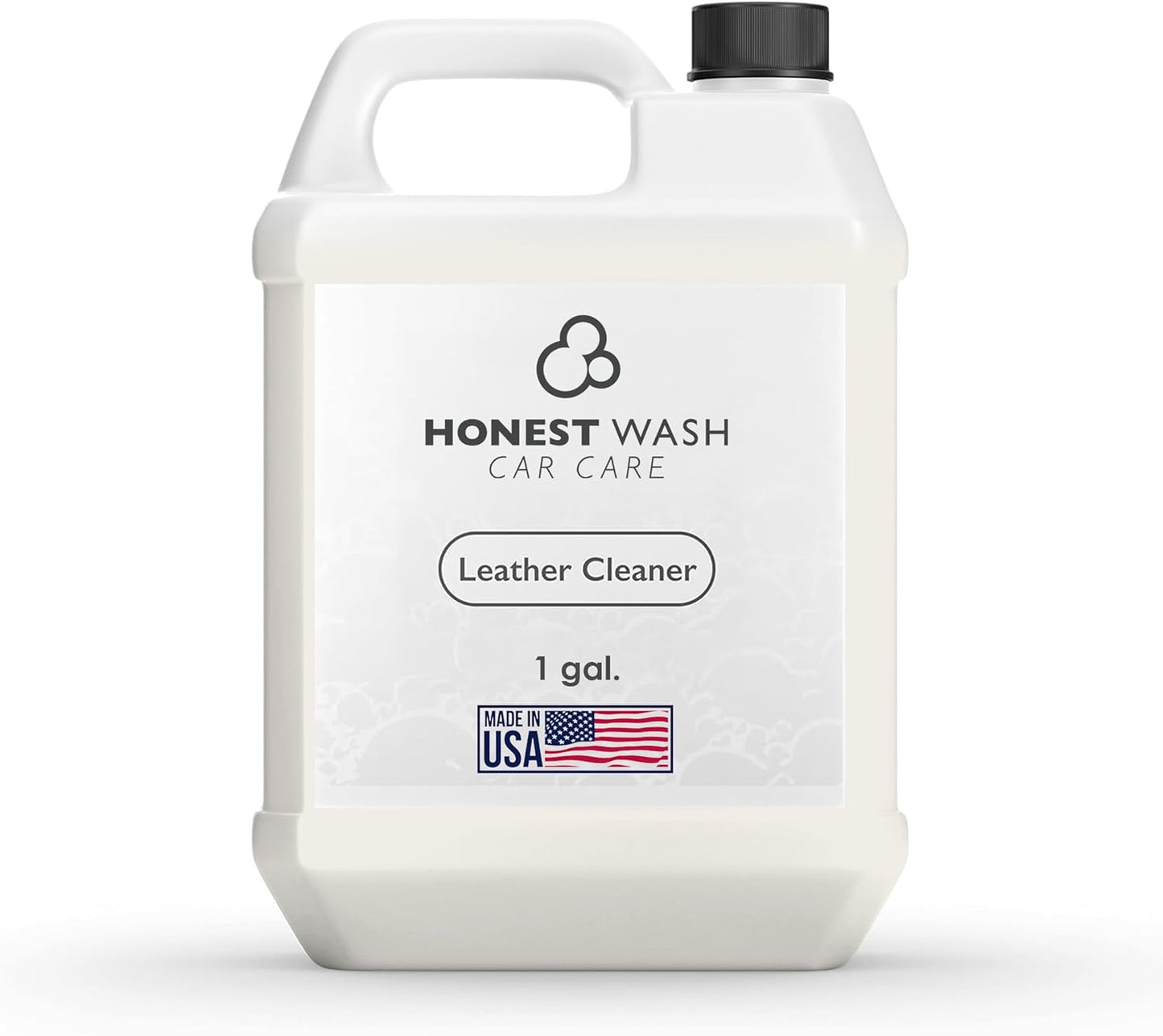 Honest Wash Car Leather Cleaner – Cleans, Conditions, & Restores Leather | Replenishes Natural Oils and Prevents Cracking | Non-Greasy Formula for Seats, Panels, & More | Made in The USA (128 Fl Oz)