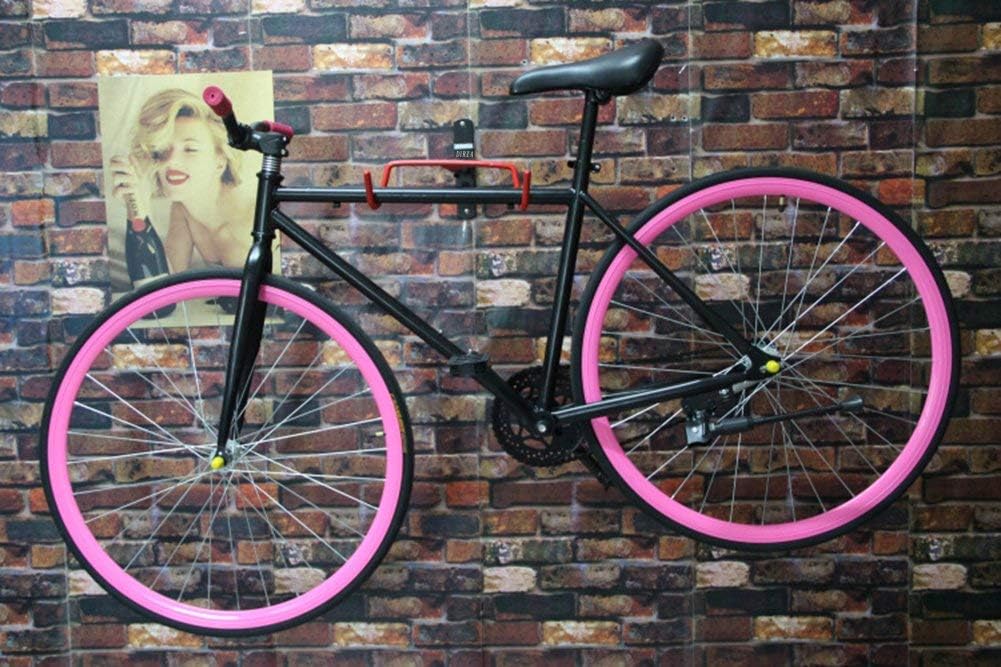 Dirza Bike Wall Mount Bike Hanger 2 Pack Foldable Bicycle Storage Horizontal Bike Rack Bike Hook for Garage Indoor Shed with Screws