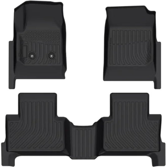 Cartist Custom Fit for Floor Mats 2015-2022 Chevy Colorado Crew Cab/GMC Canyon Crew Cab TPO Odorless High Edge Floor Liners 1nd&2nd Row Carpet Protectotion