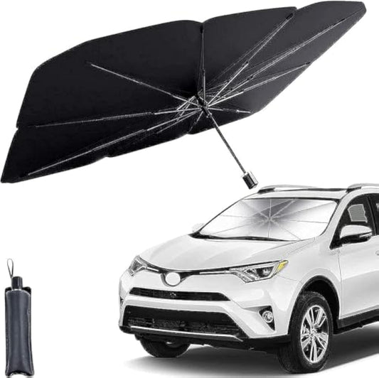 helloleiboo Car Windshield Sun Shade UV Rays and Heat Sun Visor Protector Foldable Reflector Umbrella brella Shield