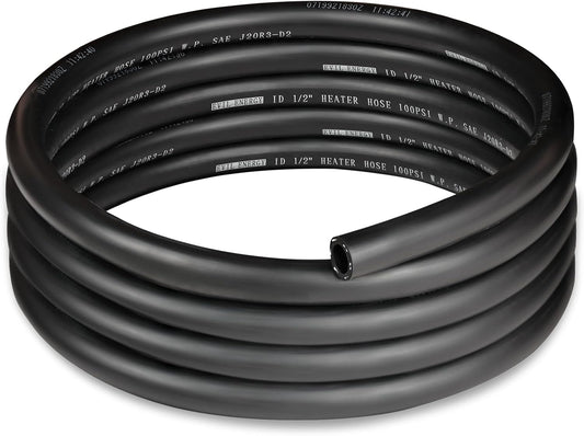EVIL ENERGY 1/2" Heater Hose Coolant Radiator Straight 100PSI SAE 20R3 10FT Black