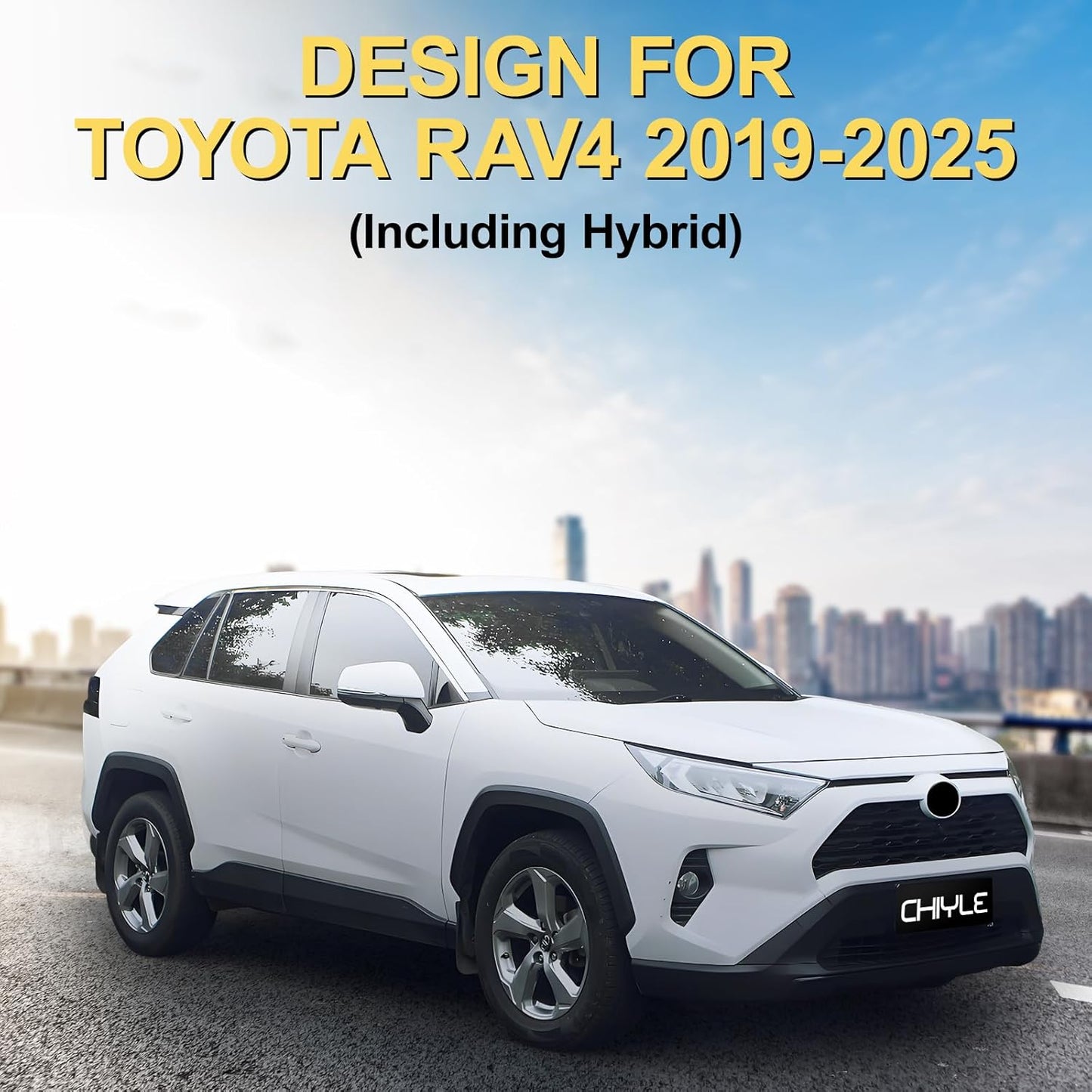 Full Set Floor Mats Custom Fit for 2019-2025 Toyota Rav4 (Include Hybrid) All Weather Floor Mats 2025,Front and Rear Row Mats Liners Trunk Bed mat,Toyota Rav4 Accessories 2025(4 PCS)