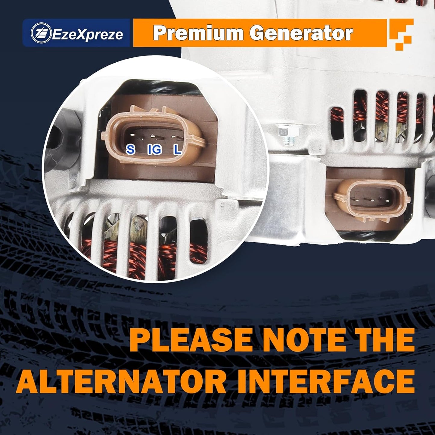 Ezexpreze L4 1.8L 13878N Alternator Replacement for Toyota Corolla 2003 2005 2006 2007 2008, Matrix 2003-2008, Celica 2000-2005, for Pontiac Vibe 2003 2004 2005 2006 2007 2008 Replace# 27060-0D110