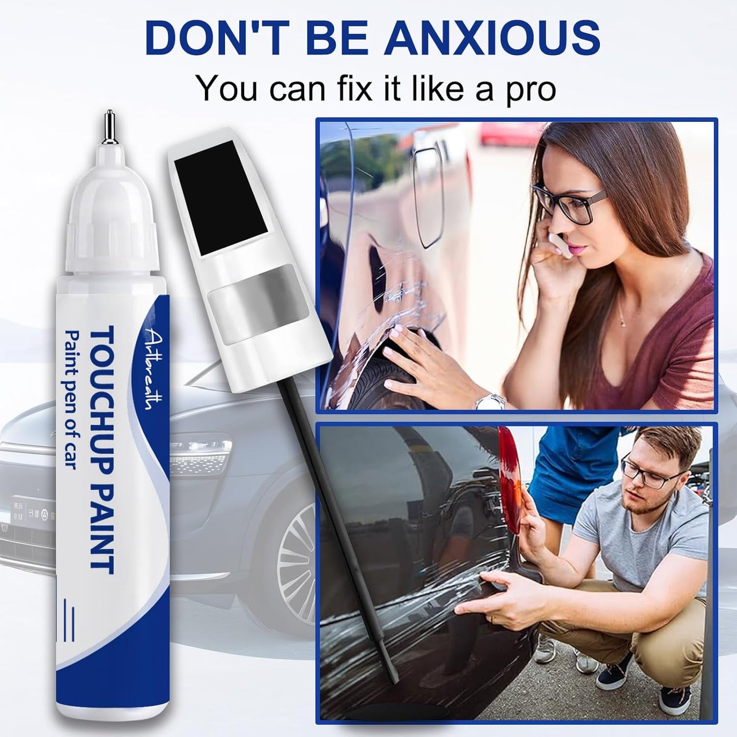 Black(PX8) Touch Up Paint for JEEP-Exact Match–Chips and Nicks Car Paint Scratch Repair Kit Automotive Paint Pen for Wrangler-JK/Commander/Compass/Grand-Cherokee/Liberty/Patriot/Renegade