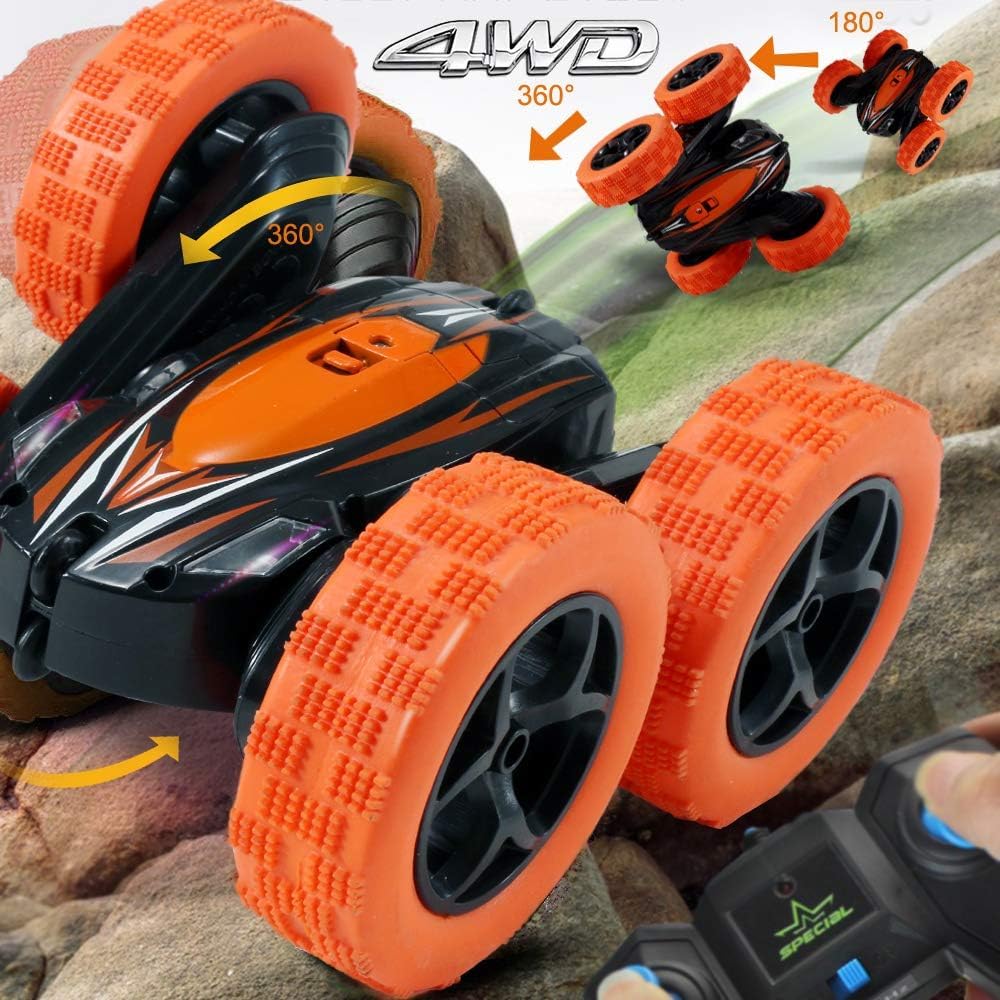 FREE TO FLY Remote Control Car Rc Cars - Drift High Speed 4Wd Off Road Stunt with 360° Flips - Christmas Birthday Gifts Racing Toys for Kids Age 8-12 6-8 3-5