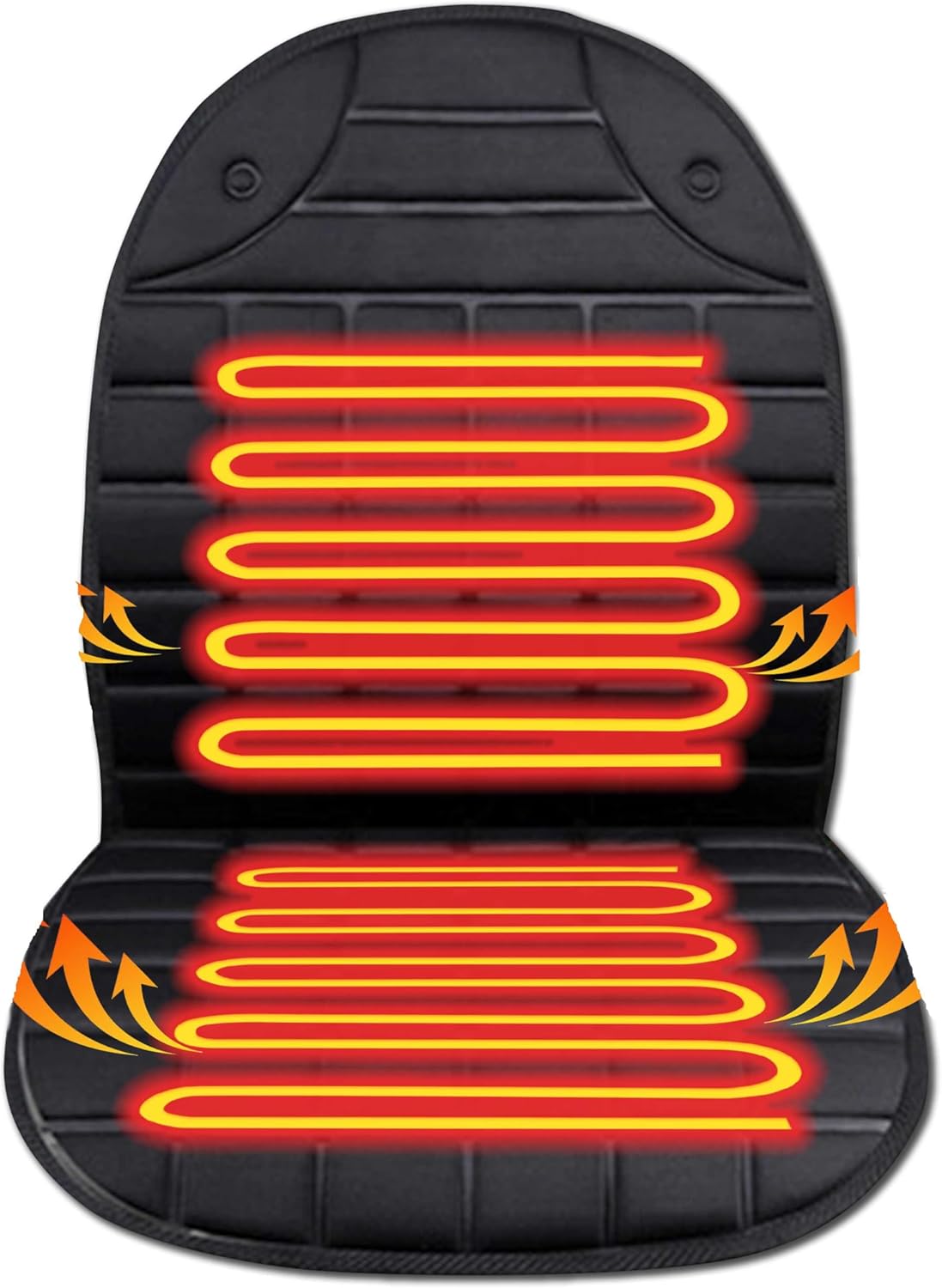 Heated Seat Covers, 2 Fast Heating Models Heated Seat Cushion Black