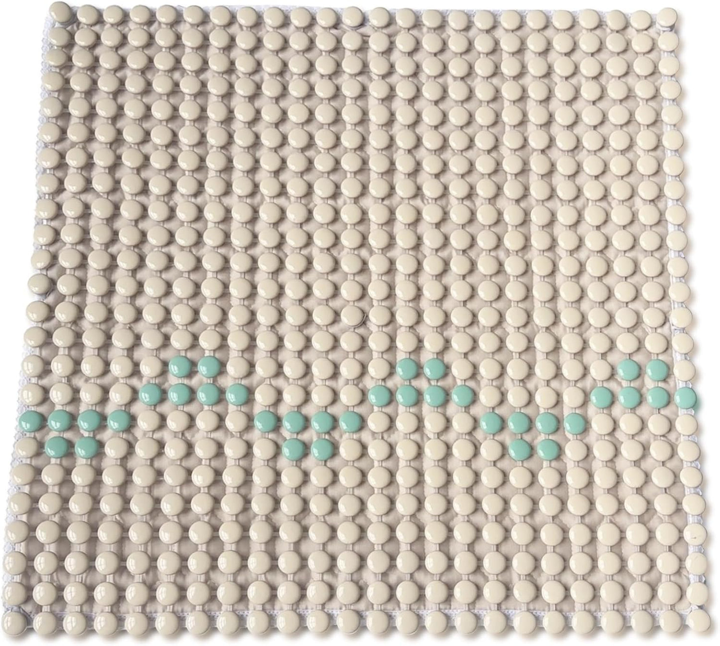 HOMREST Beaded Car Seat Cushion 19x19 Massage Ceramic Seat Cover for Back Pain Cooling Comfy Bead Seat Pad for Trucks,Executive Chairs(Beige)