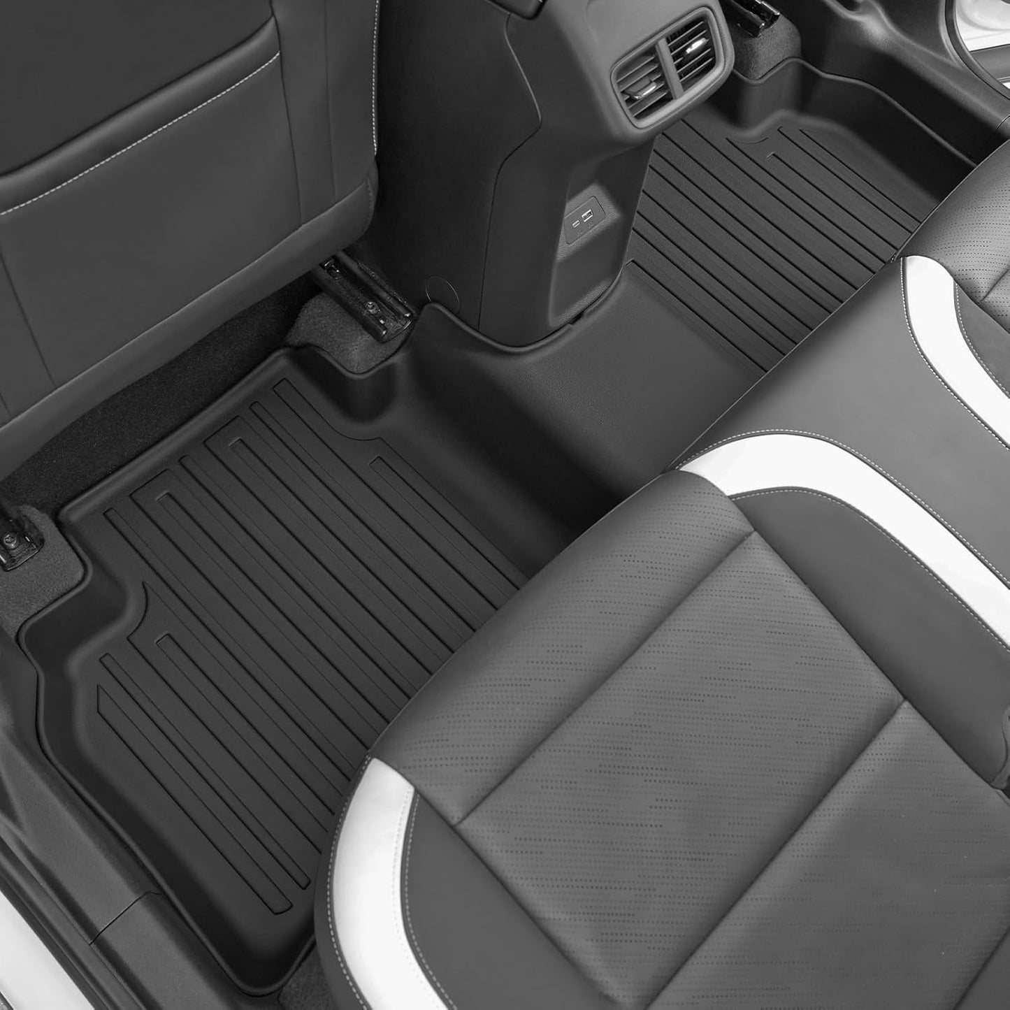 Floor Mats Set for Buick Envision 2021-2025 Accessories, Full Coverage All Weather Floor Mats Cargo Mat with Backrest Protectors & Door Sill Guards