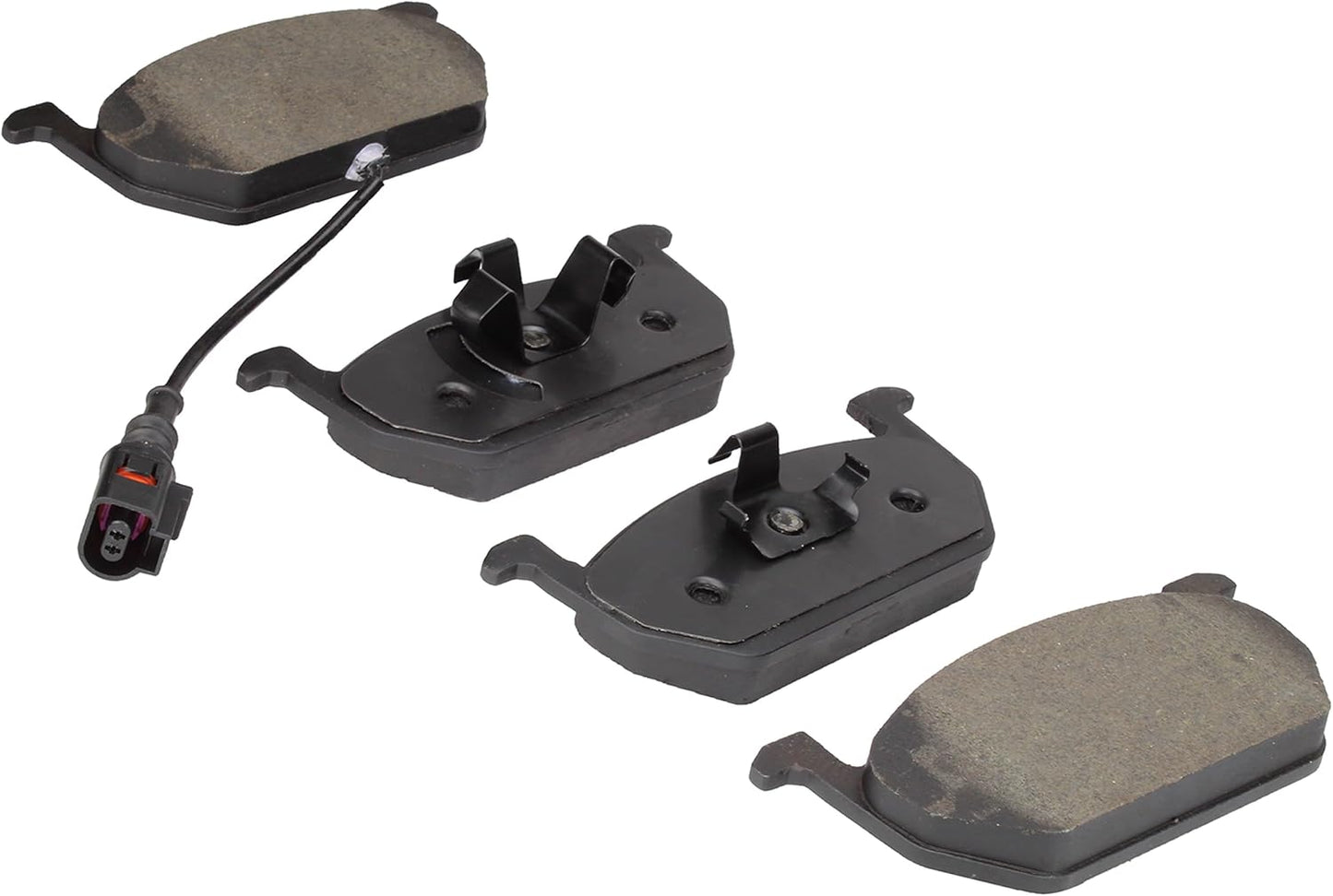 Premium Semi-Metallic Front Brake Pads (1001-1968M) Compatible with Audi A3 2014-2014, Seat Leon 2017-2017, Volkswagen Golf 2017-2018