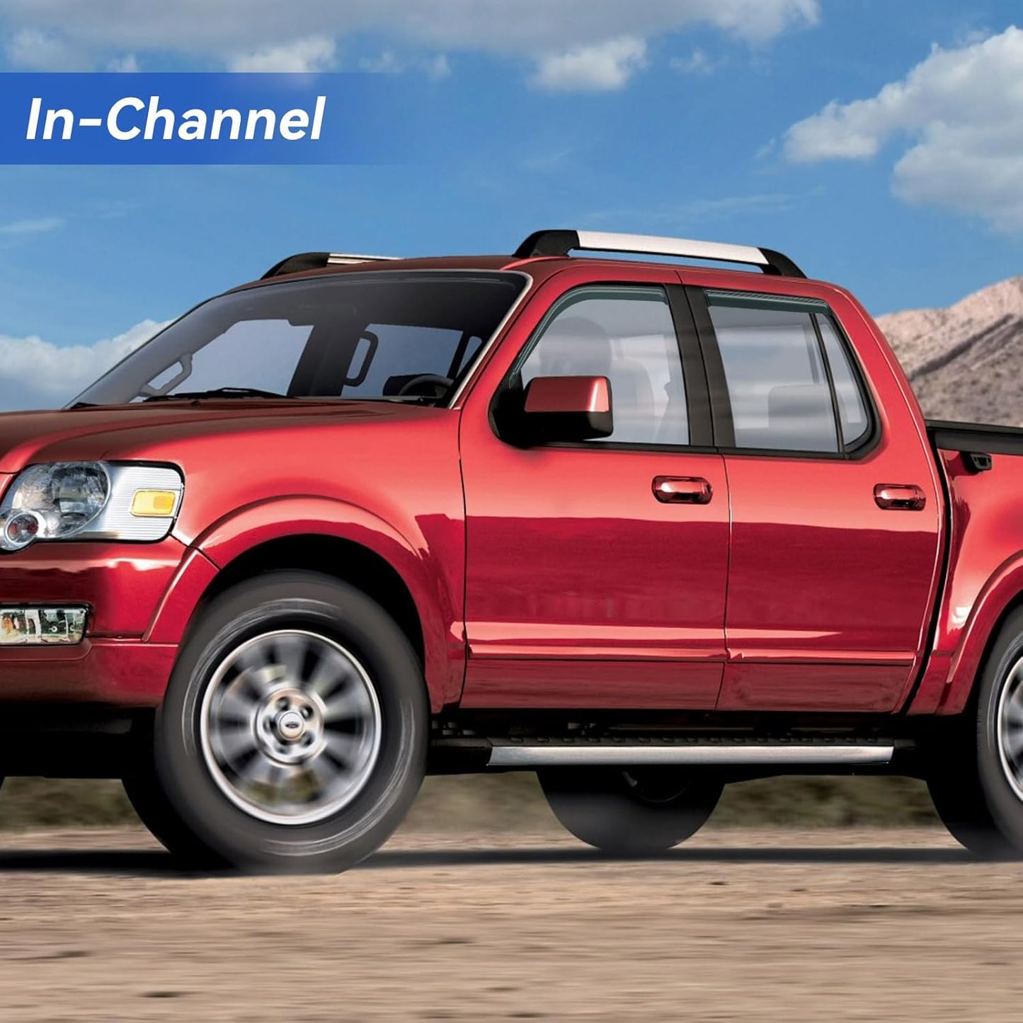 in-Channel Window Visors Rain Guards Shield for 1991-2001 Ford Explorer, Window Vent Wind Deflectors Visors Shades for 2001-2005 Ford Explorer Sport Trac