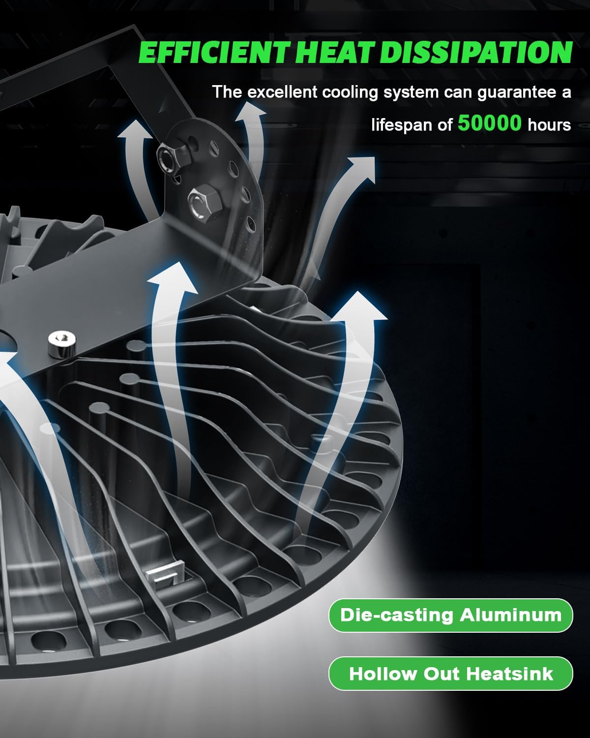 Viugreum High Bay LED Shop Lights, 100W UFO LED High Bay Light 10,000LM 120V LED High Bay Lights 5000K Daylight, Alternative to 450W MH/HPS for Garage Workshop Barn Factory Warehouse - 15 Pack