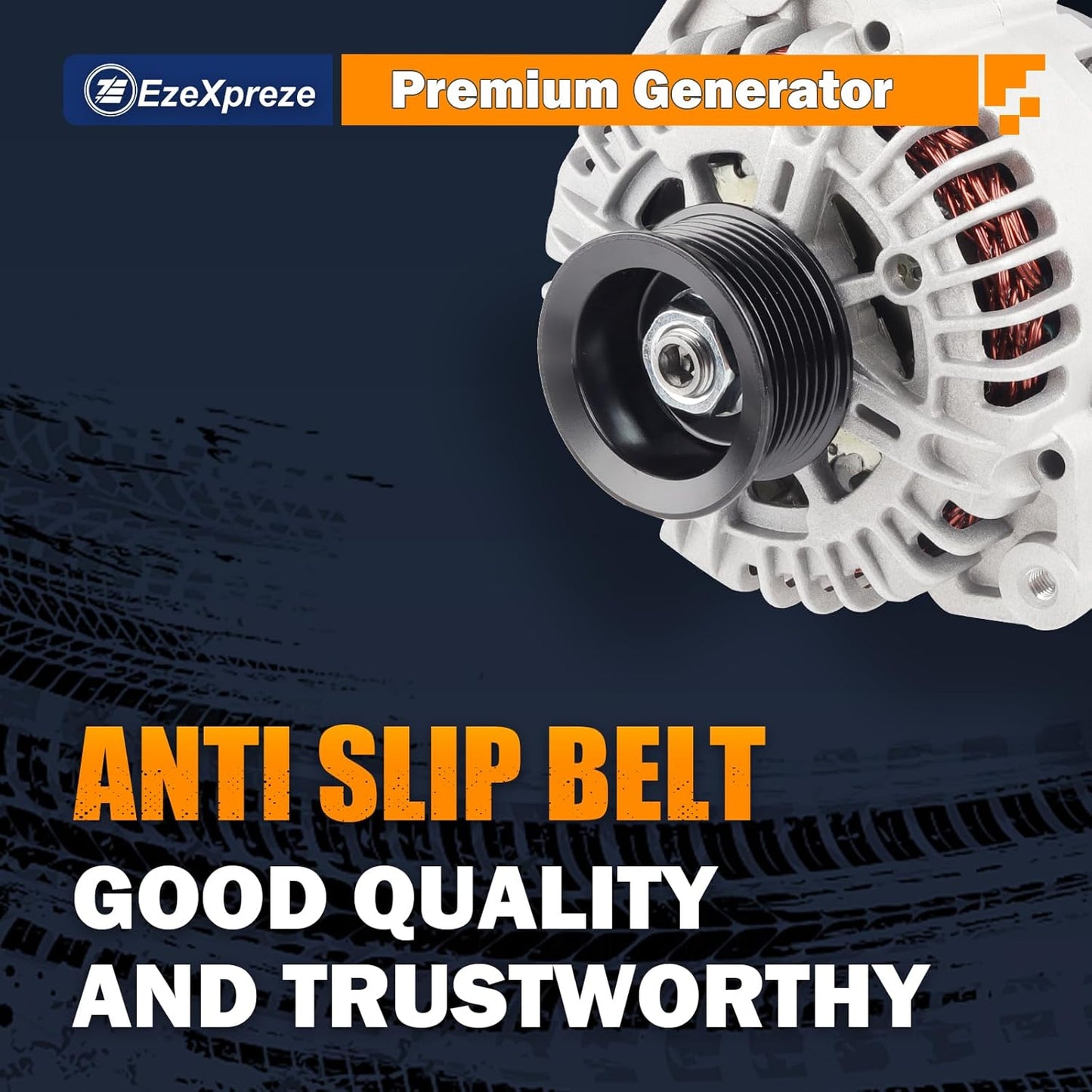 Ezexpreze 11256N Alternator Fit for 2007-2019 Nissan Armada Frontier Pathfinder Titan Xterra, 2008-2010 Infiniti QX56, 2009-2012 Equator, 12V 130A OE#11256 23100-ZH00A 23100-ZH00B TG15C113