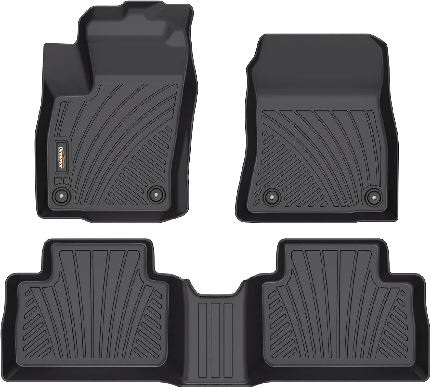 Binmotor-Floor Mats for Nissan Kicks 2025 2026(for for SV &SR & S), All Weather Car Floor Mat TPE Rubber Mats for Nissan Kicks Accessories 2025