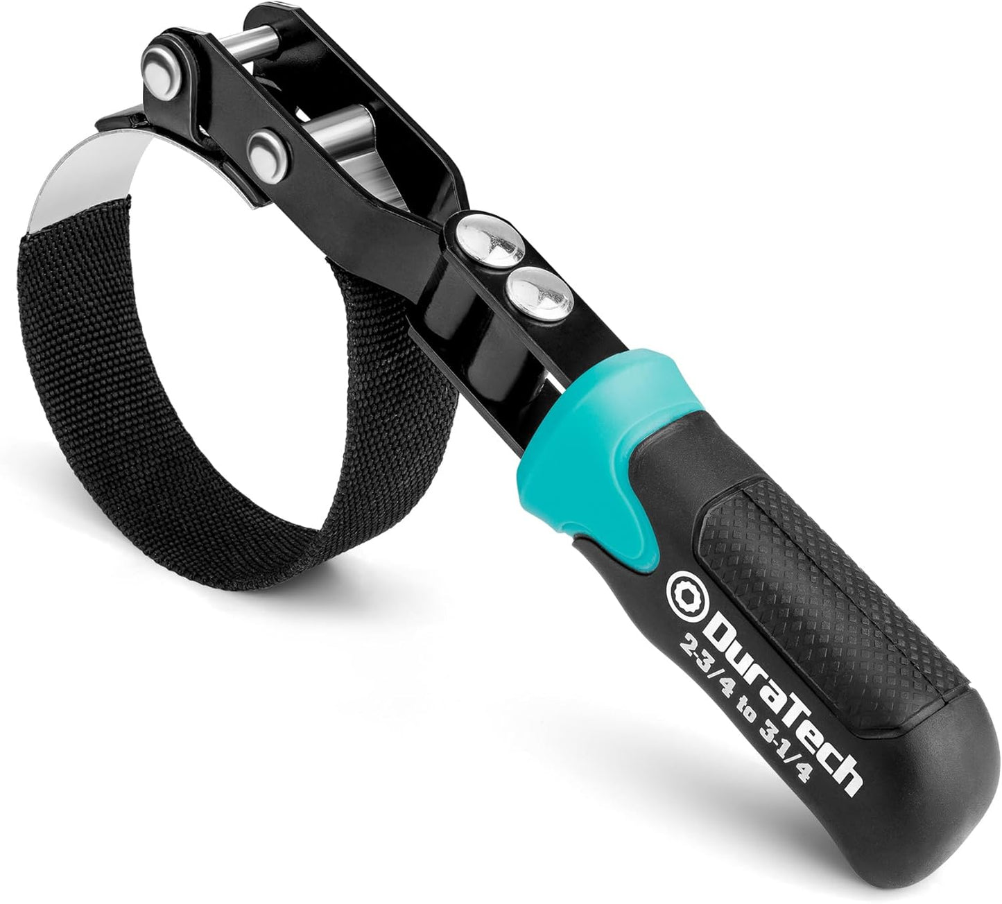 DURATECH Anti-Slip Small Swivel Oil Filter Wrench, Oil Filter Removal Tool Fits Filters 2-3/4" to 3-1/4", Perfect for Car Repair Tools