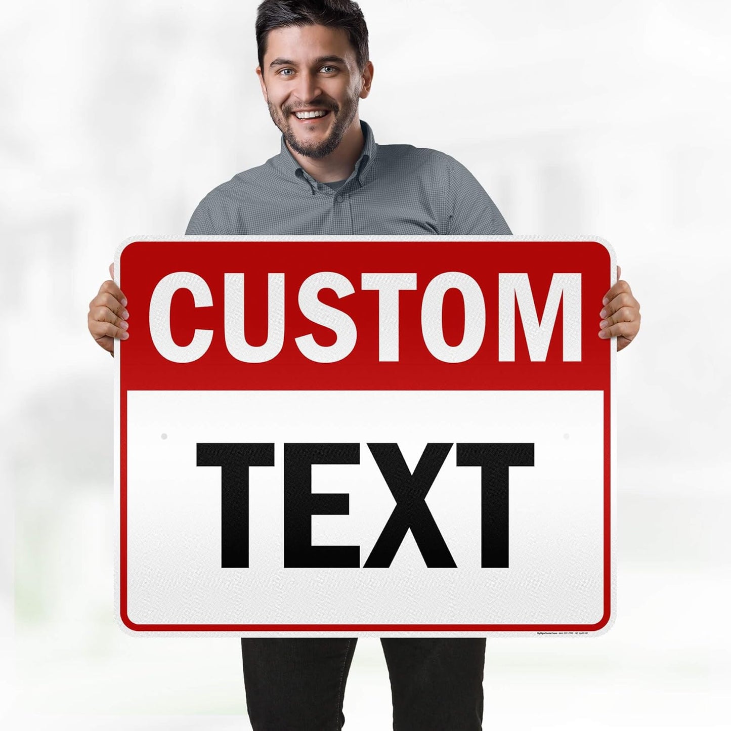 Custom Sign, Custom Sign for Business, Indoor/Outdoor use. 24x30 Inches, 3M EGP Reflective, Rust Free .080 Aluminum, Fade Resistant, Made in USA by My Sign Center (Header)