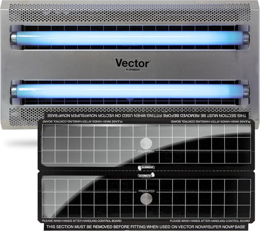 Catchmaster Vector 30, UV Light Fly Traps Indoor for Home, Electric Gnat Traps for House Indoor, Shatterproof Bulbs UV Lamp Fly, Insect & Mosquito Killer, Silent Bug Light for Kitchen, Shed, Garage