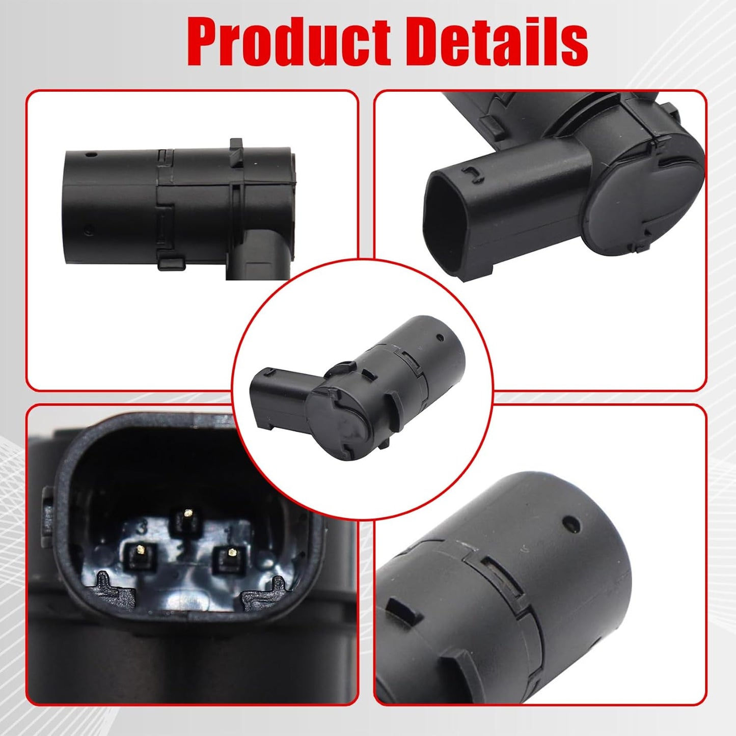 FZJDSD 4Pcs Car Bumper Reverse Parking Assist Sensor Compatible with Nissan Titan Armada 2005-2011 259947S000 259947S10A 259947S200 V38720189 Reverse Backup Parking Assist Sensor