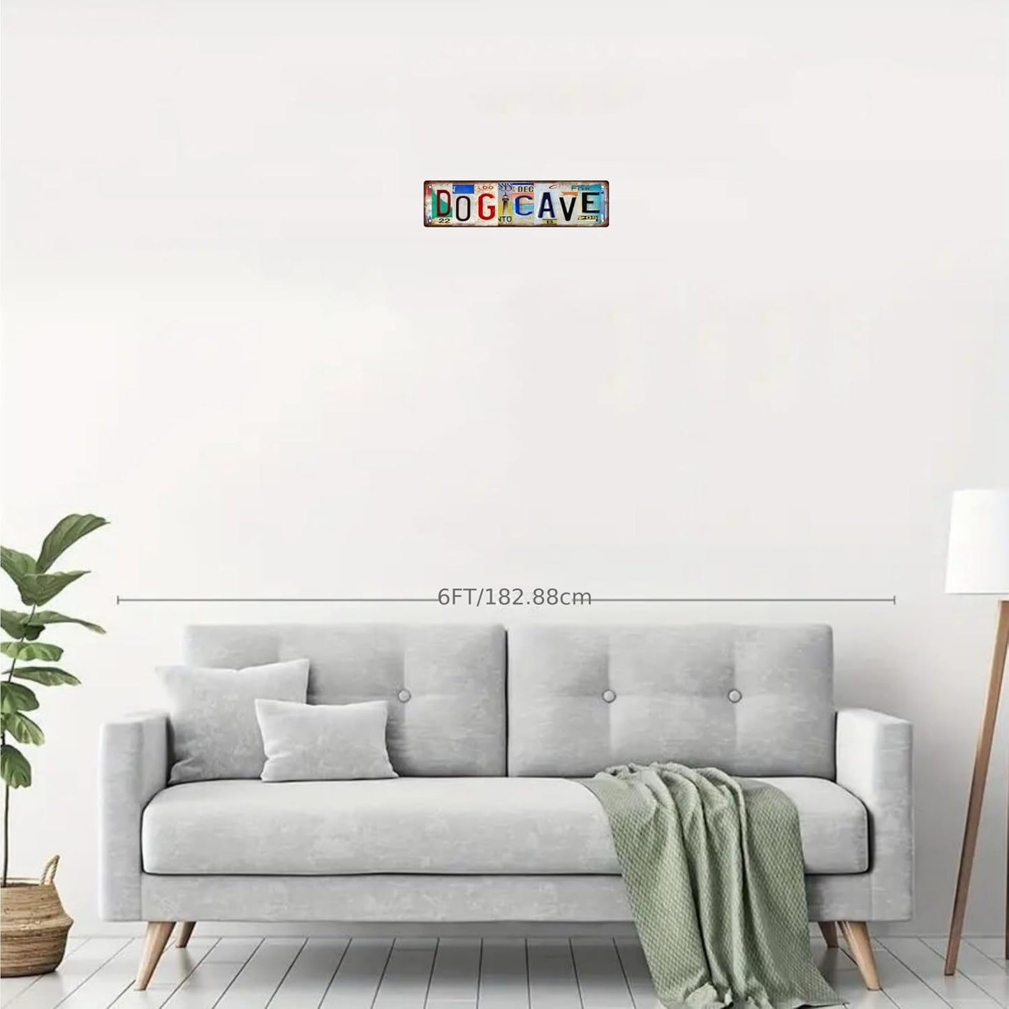 DOG CAVE Vintage Metal Tin Sign, Street Sign, Home Decor, Room Decor, Wall Decor, Bathroom Decor, Bar Decor, Cafe Decor, Garage Decor, 16 x 4 Inch