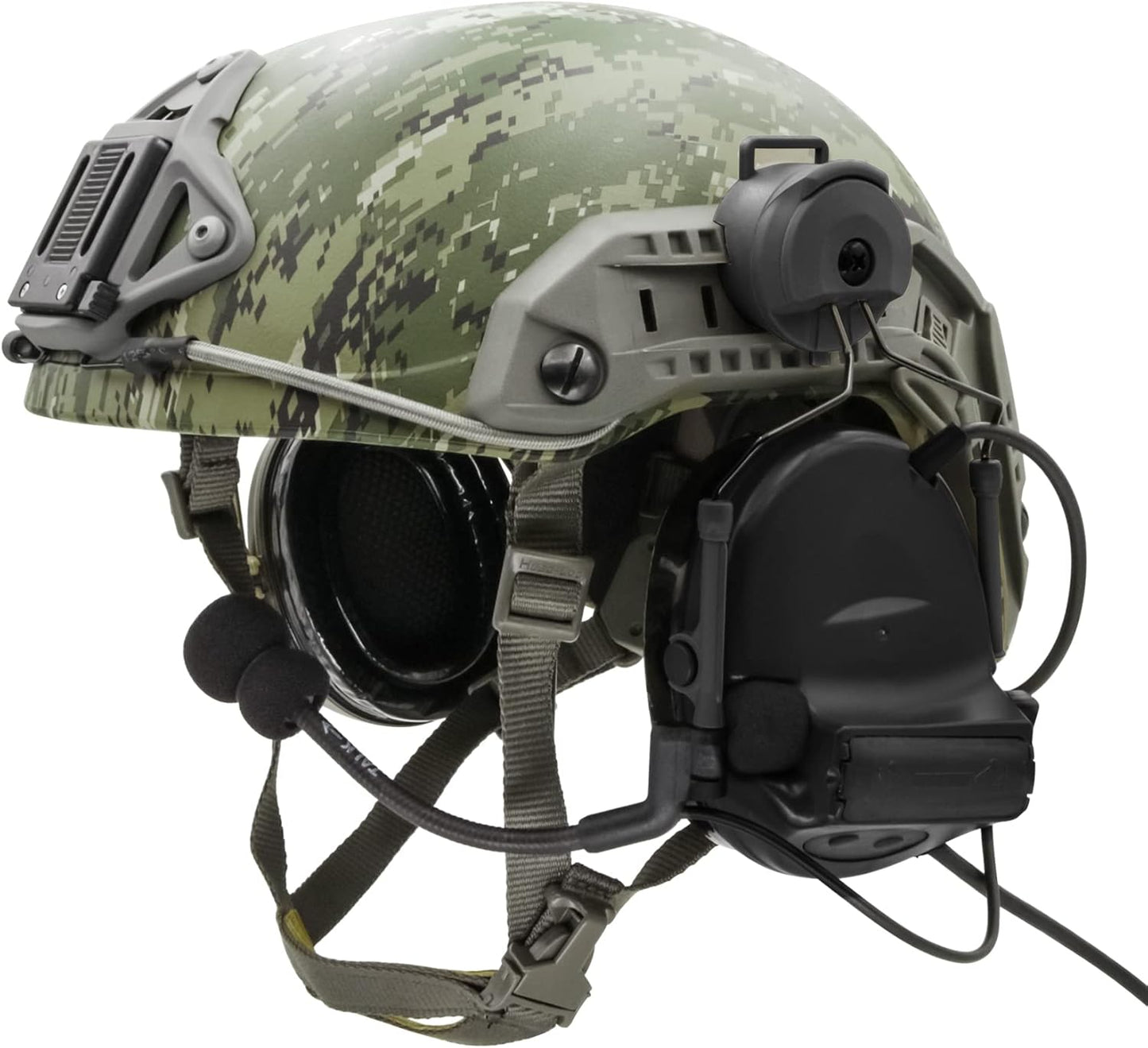 COMTA 2 Helmet-Type Tactical Headset with U94 PTT 2pin，Noise Canceling Headphones，for Airsoft Hunting Shooting
