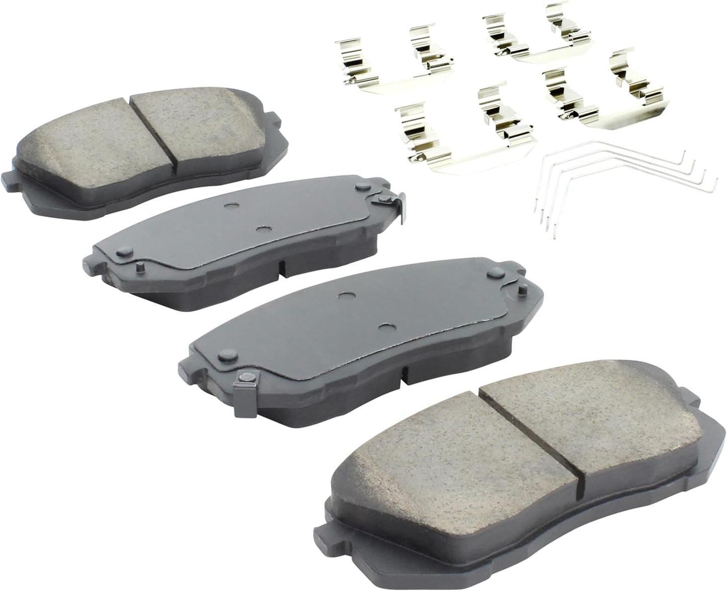 Premium Ceramic Front Brake Pads (1001-1855C) Compatible with Hyundai Elantra GT 2020-2018, Kona 2023-2018, Sonata 2019-2016, Kia Forte 2024-2020, Optima 2020-2017 & More