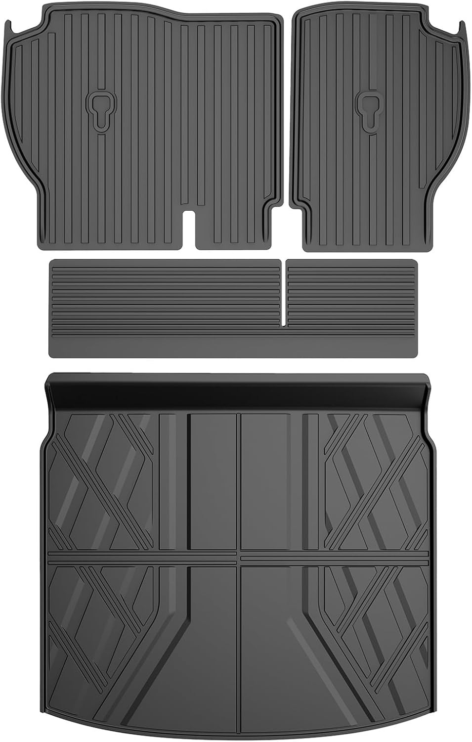 Cargo Liner Fit for Honda CRV 2023-2025 2026 All Models (Include Hybrid) - TTX LIGHTING Cargo Mat (Upper Deck) with Back Seat Protectors All-Weather TPE CR-V Accessories Backrest Mats