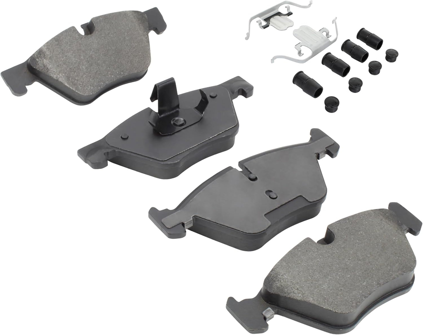 Premium Semi-Metallic Front Brake Pads (1001-1504M) Compatible with BMW 528i 2011-2016, BMW 528i xDrive 2012-2016