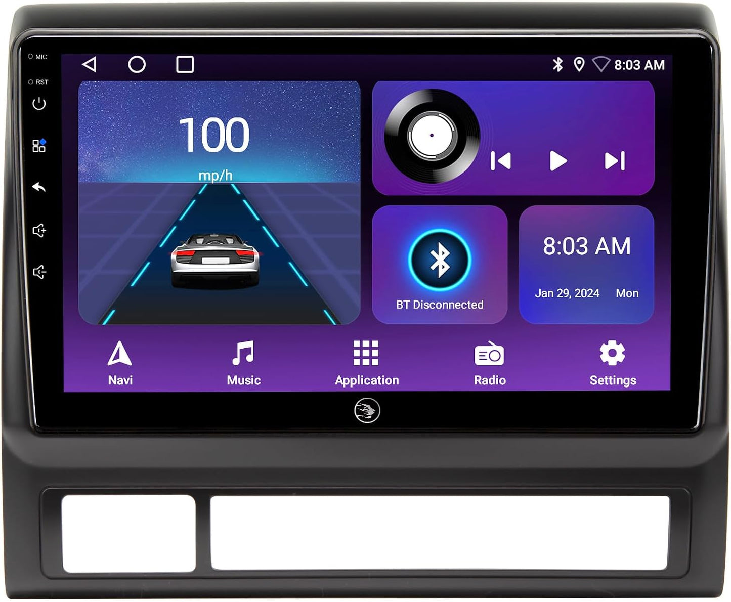 for Toyota Tacoma Radio Upgrade 2005-2015, QLED Touch Screen Car Stereo 9 inch Android 13 Head Unit Replacement with Wireless CarPlay Andriod Auto GPS Navigation 5G WiFi Build in 48EQ FM Radio(2+64G)