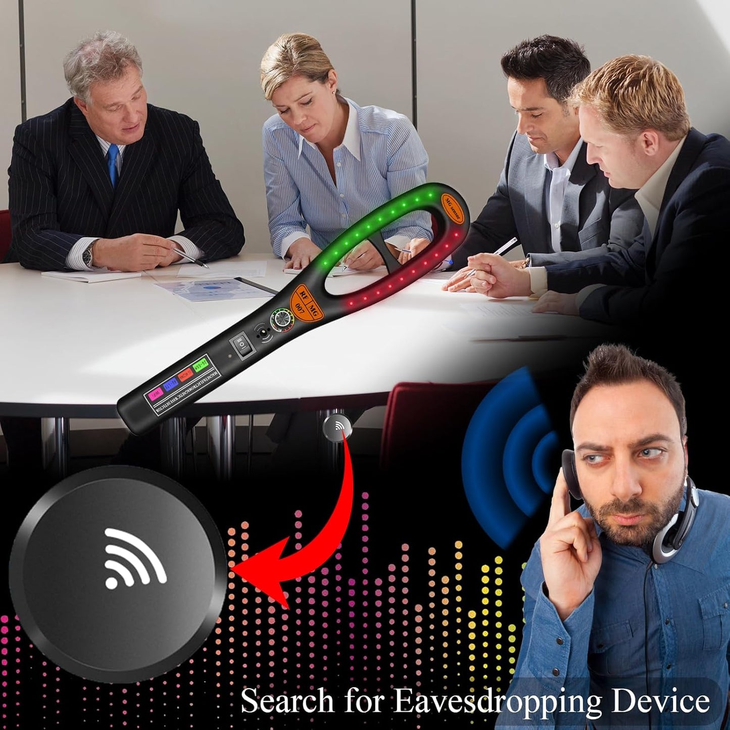 Camera Detectors, Listening Device Scanner Comprehensive Detection for Cameras, Magnetic & Bug Devices for Car, Hotel, Meeting, Travel