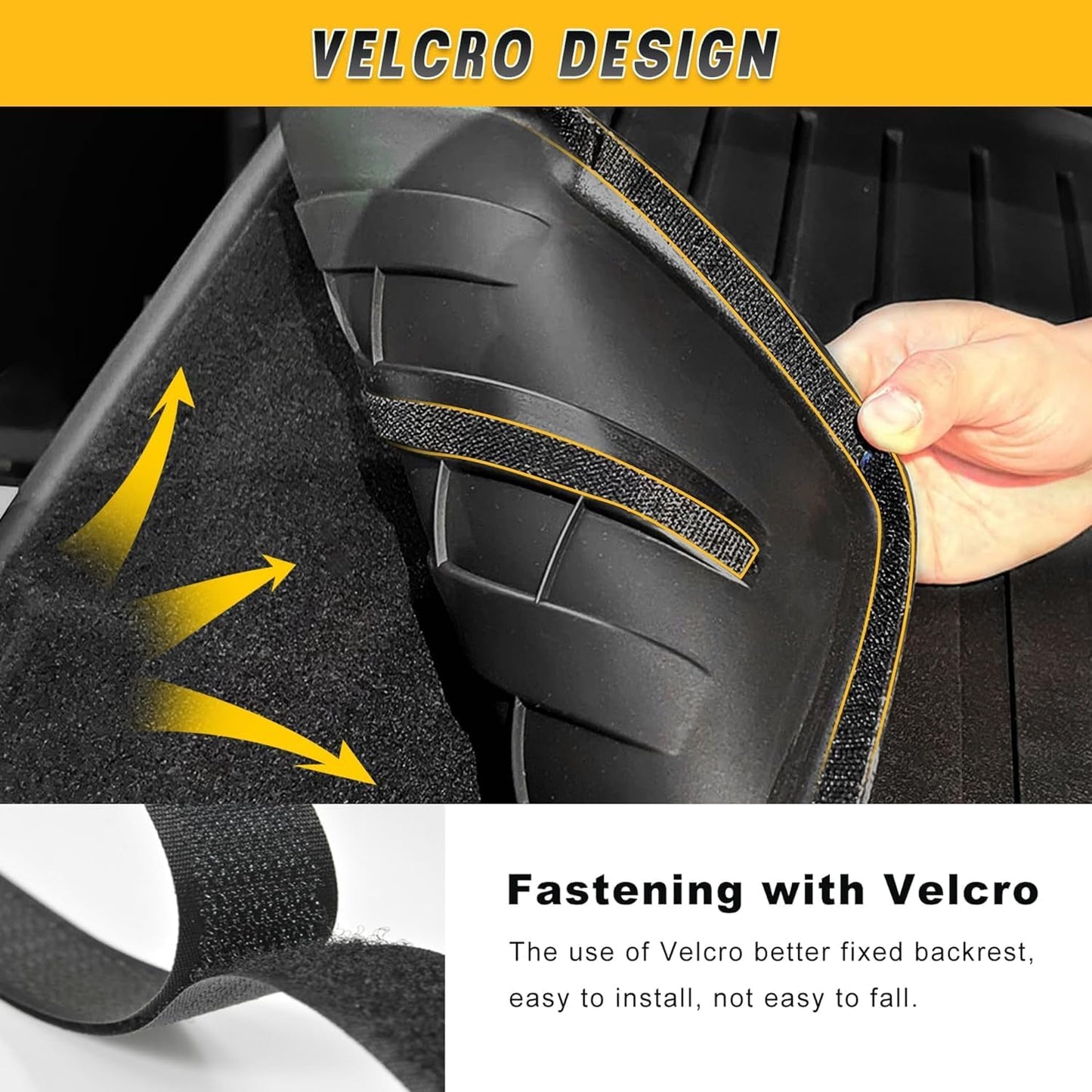 Cargo Liner with Backrest Mat Fit for Honda Prologue/for Chevy/Chevrolet Blazer EV 2024 2025 2026 - All Weather Cargo Mat with Back Seat Protector Prologue Accessories Trunk Mat Black