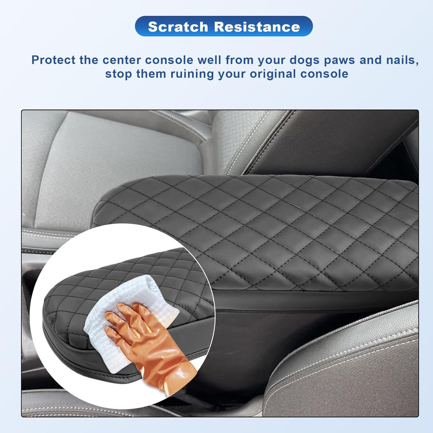 CDEFG 2024 2025 Trax Center Console Cover for 2024 2025 Chevy Trax Armrest Cover Middle Console Pad Arm Rest Cover 2024 Trax 2025 Accessories (Black)