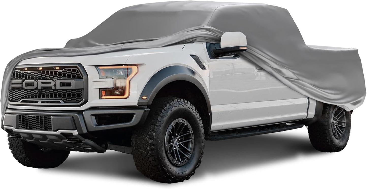 Car Covers Weatherproof Max Truck Cover & Warranty Compatible with Ford 2022-2024 F-150 Regular Cab, 6.5 with Truck Bed Shell– Outdoor Cover, Prevents Theft with Cable Lock