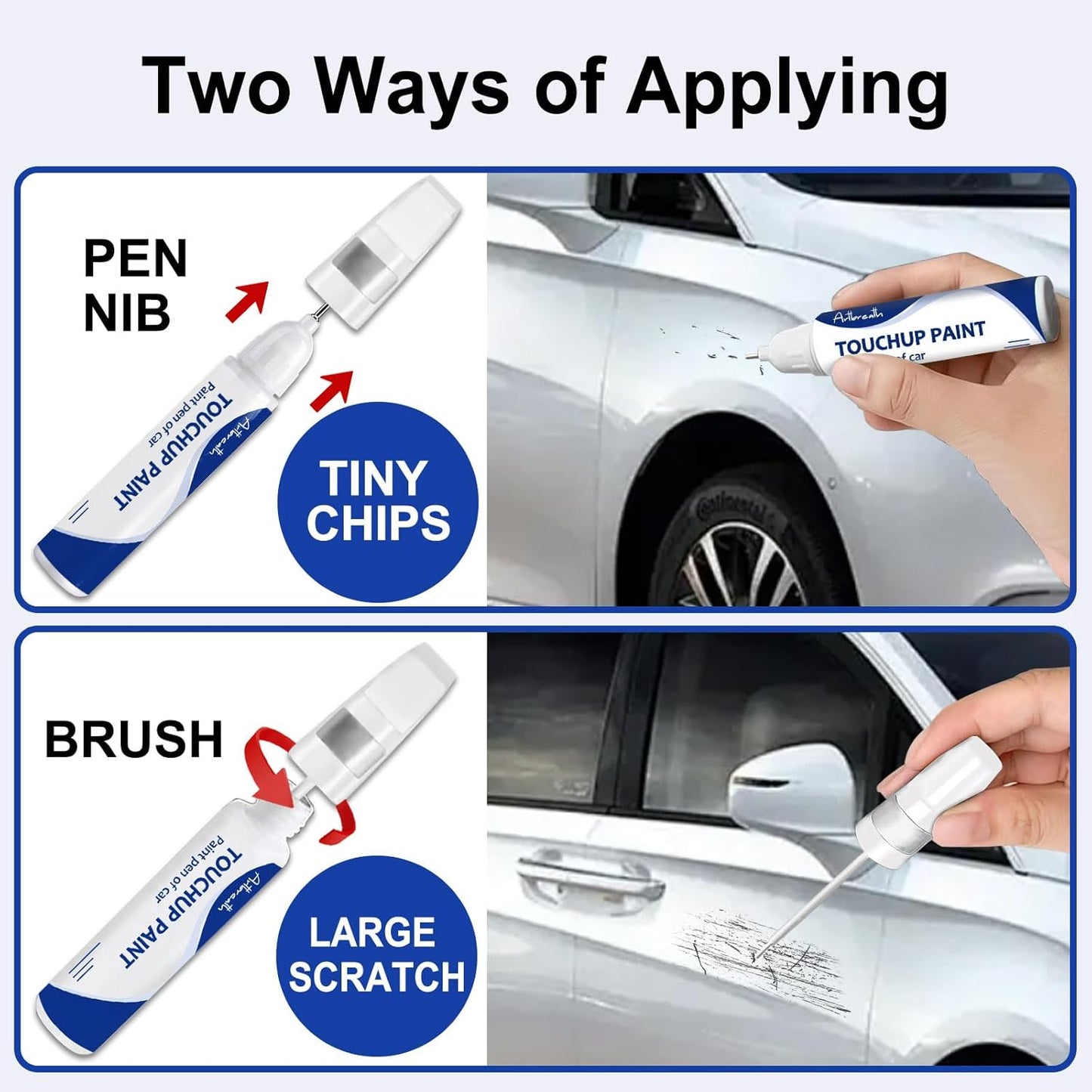 Granite Crystal Metallic(PAU/LAU) Touch Up Paint for JEEP-Exact Match–Chips and Nicks Car Paint Scratch Repair Kit Automotive Paint Pen for Wrangler-JK/Commander/Compass/Grand-Cherokee/Renegade