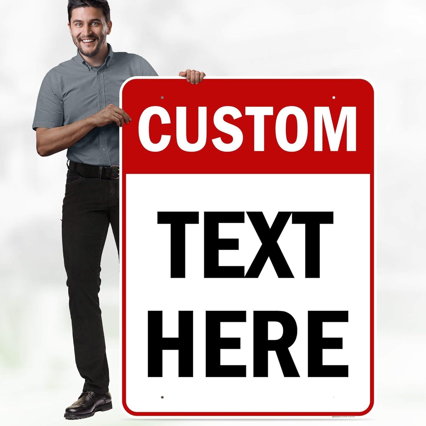 Custom Sign, Custom Sign for Business, Indoor/Outdoor use. 36x48 Inches, Rust Free DiBound, Fade Resistant, Made in USA by My Sign Center (Header)