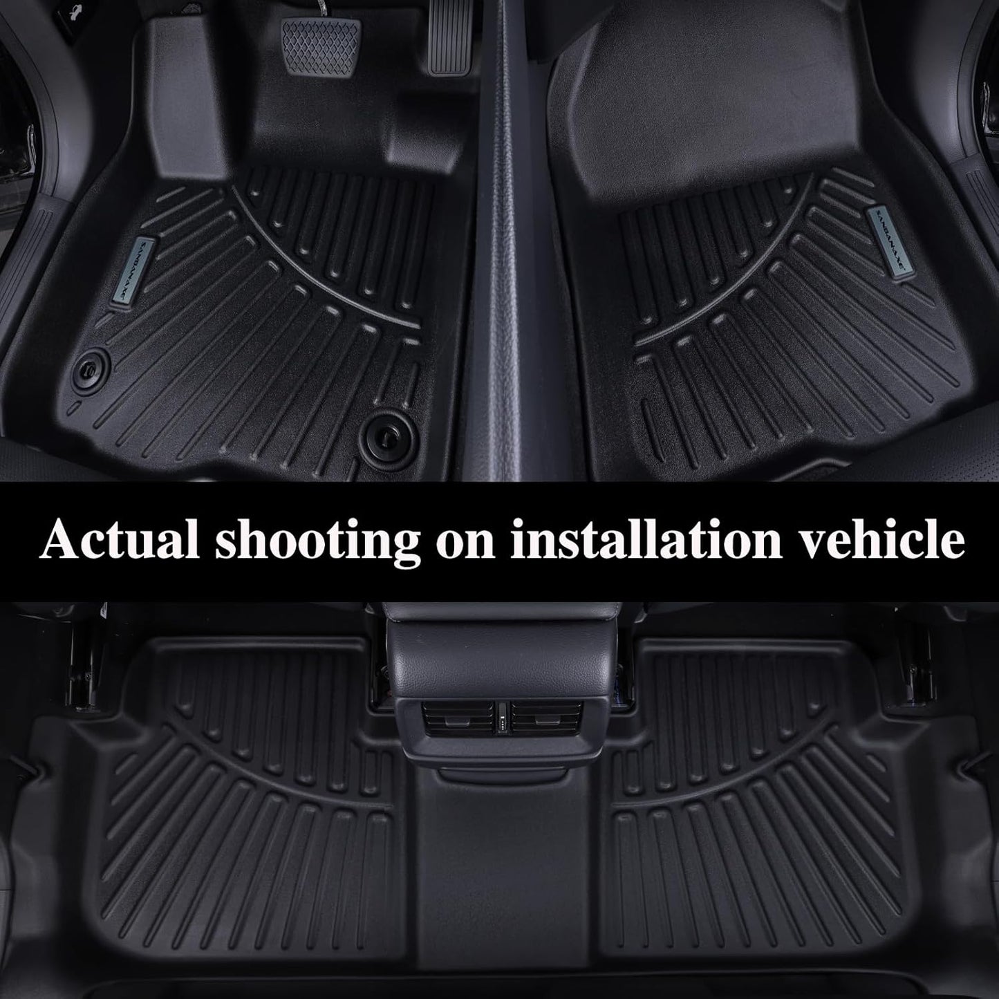 Full Set Floor Mats & Trunk Liner for 2025 Ford Expedition (Only Fit MAX 8-Seat | 2 Row Bench Seat) | TPE All-Weather Liners with Cargo Mat - Custom Fit, Non-Slip, Waterproof